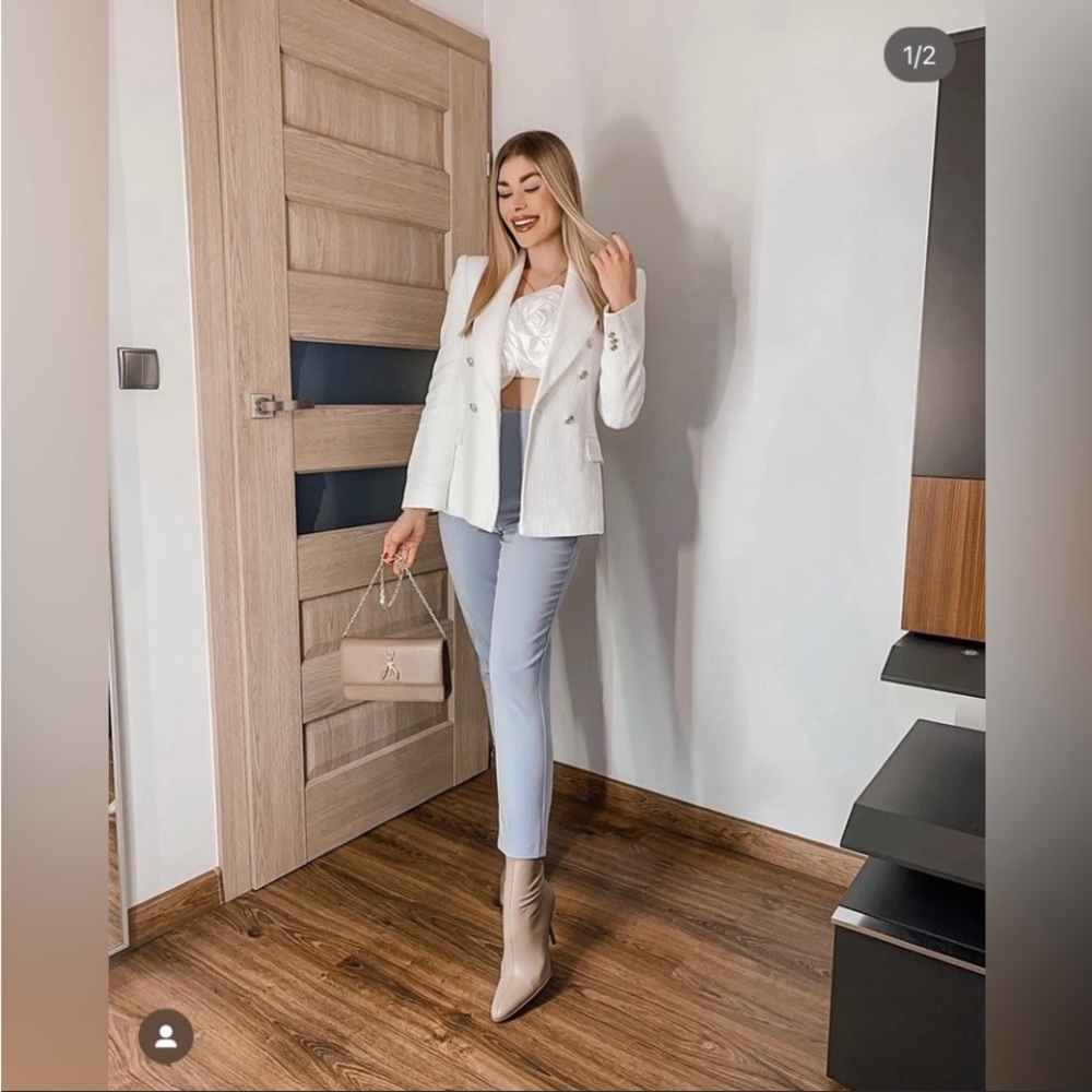 White Tweed Blazer